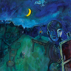 Postcard Chagall - The Cranberry Lake Road (detail)