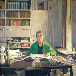 Postcard Vuillard - Portrait of Jeanne Lanvin
