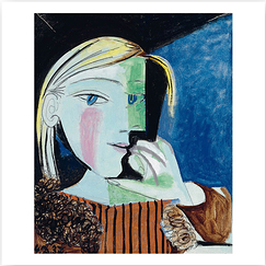 Postcard Picasso - Portrait of Marie-Thérèse
