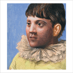 Carte Postale Picasso - Portrait d'adolescent en Pierrot