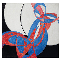 Square postcard "Kupka - Amorpha, fugue in two colors"
