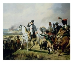 Vernet Squared Postcard - Napoleon at the Battle of Wagram