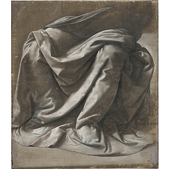 Postcard Vinci - Drapery for a Seated Figure
