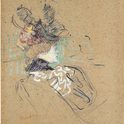 Postcard Toulouse Lautrec - Profile of a Woman