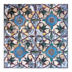 Carte postale carrée "Pompéi - Mosaique"