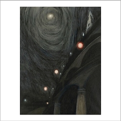 Carte postale carrée Spilliaert - Clair de lune