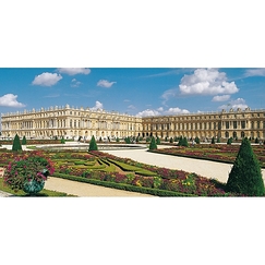 Carte postale panoramique "Château de Versailles - Le parterre du midi"