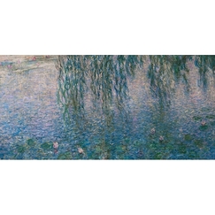 Postcard Monet - The Water Lilies: Morning with Willows (detail)