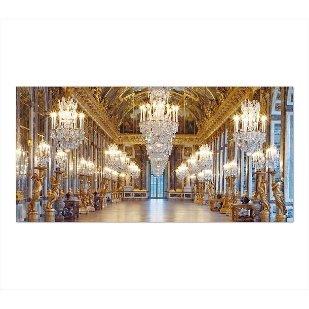 Postcard Palace of Versailles - The Hall of Mirrors After Restauration (Flare)