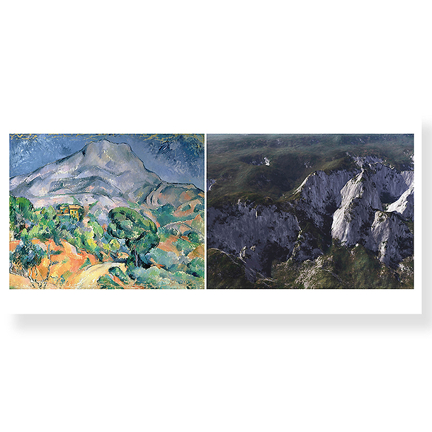 Panoramic postcard "Fontcuberta - Orogenesis : Cézanne"