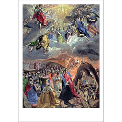 Carte postale panoramique Greco - L'Adoration du nom de Jésus