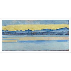 Carte postale panoramique Hodler - Lac Léman et Mont-Blanc