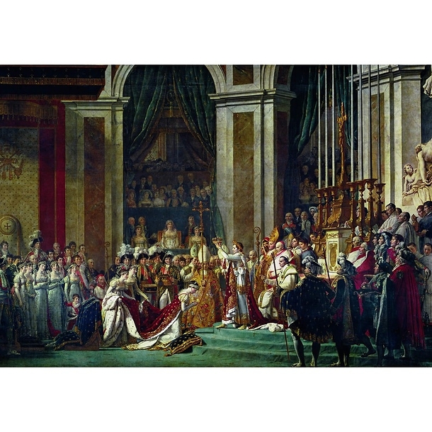 Postcard David - The Coronation of Napoleon (detail)