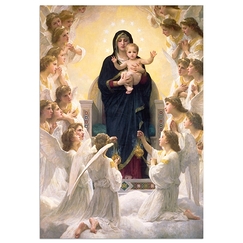 Carte postale grand format "La Vierge aux anges"