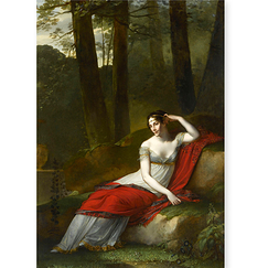 Carte postale Portrait de l'impératrice Joséphine dans le parc de Malmaison