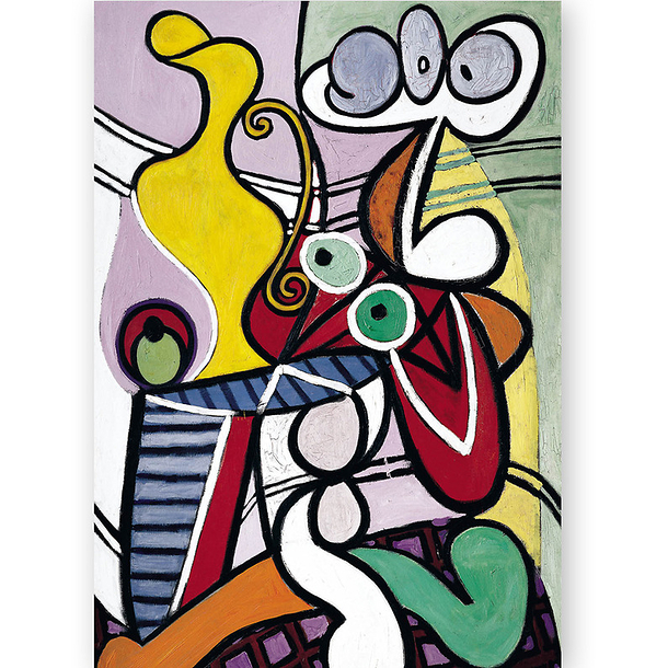 Postcard Picasso - Large Still Life on a Pedestal Table