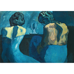 Wide format postcard "Picasso - Prostitutes at the bar"