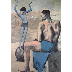 Wide format postcard "Picasso - Acrobat on a ball"