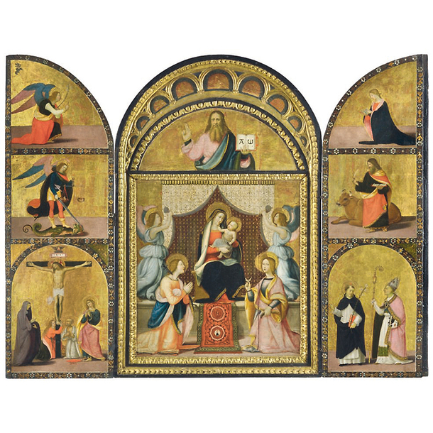 Carte postale grand format "Albertinelli - Triptyque"