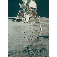 Postcard "Moon landing site Armstrong"