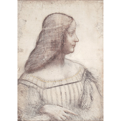 Carte postale grand format "Vinci - Portrait d'Isabelle d'Este"