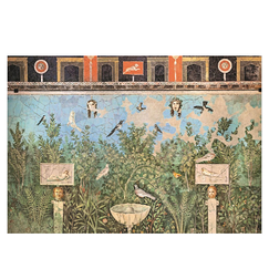 Carte postale grand format "Pompéi - Fresque de la maison du bracelet d'or"