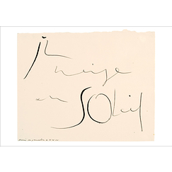 Postcard Picasso - "Il Neige Au Soleil"