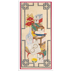 Carte postale panoramique "Chaek'kori, lunettes et vase"