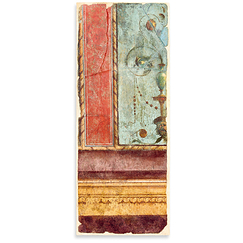 Carte postale panoramique "Fragment de fresque du Deuxième style"