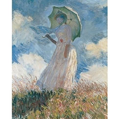 Print Monet - Woman with Parasol (facing left)