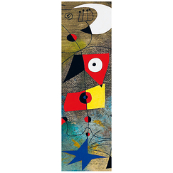 Marque page "Miró - Femme et oiseaux"