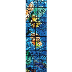 Chagall Bookmark - Stained glass window of the Creation of the world