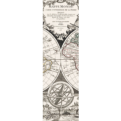 Marque pages Nolin - Mappemonde, carte universelle de la Terre