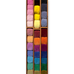 Marque Page "Pompons d'échantillonnage coloré pour tapis de Savonnerie (détail)"