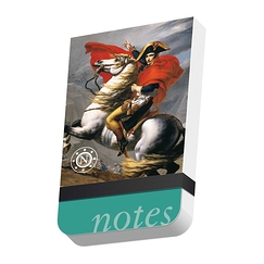 Pocket notebook 6 x 9,5 cm "Bonaparte franchissant les Alpes au col du Grand-Saint-Bernard (détail)"
