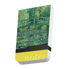 Pocket notebook 6 x 9,5 cm "Le bassin aux nymphéas ; harmonie verte (détail)"