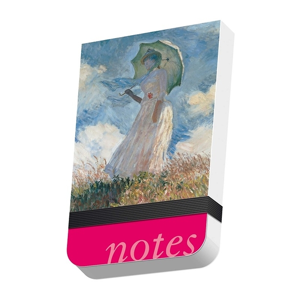 Calepin à élastique Claude Monet - Femme à l'ombrelle tournée vers la gauche (détail)