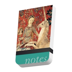 Pocket notebook 6 x 9,5 cm "Tenture de la Dame à la Licorne : la vue (détail)"