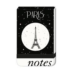 Pocket Notebook Paris Glitters