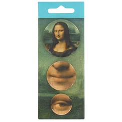 Set of 3 pin's Mona Lisa