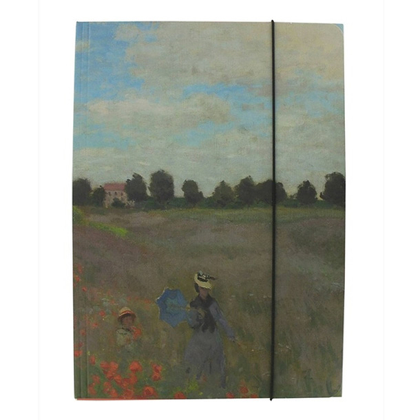 Folder 25 x 35 cm Monet - Poppy Fields near Argenteuil