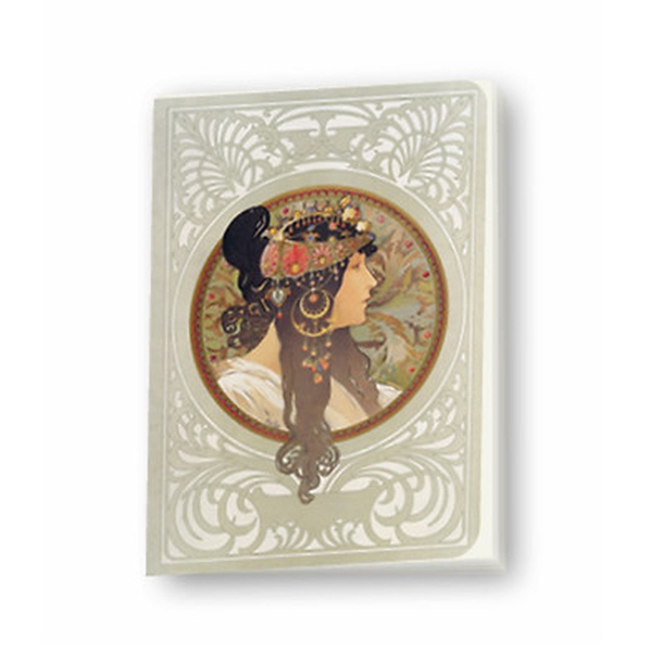 Sewing notebook "Mucha - The Brunette"