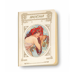 Gold Marked Notebook" Mucha - Summer"