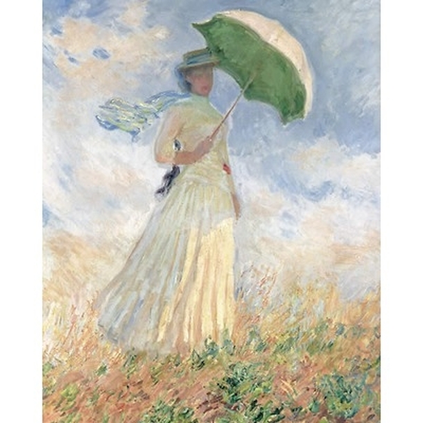 Print Monet - Woman with a Parasol (facing right)
