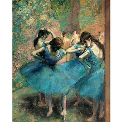 Print "Dancers in blue - Degas"