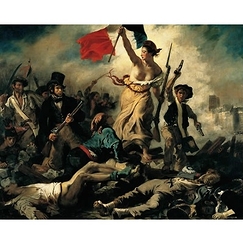 Reproduction "Le 28 juillet 1830, la Liberté guidant le peuple"