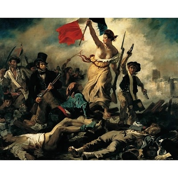 Reproduction "Le 28 juillet 1830, la Liberté guidant le peuple"