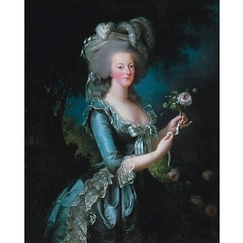 Print Vigée Le Brun - Portrait of Marie-Antoinette with the Rose