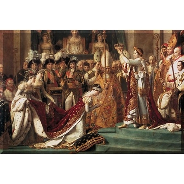 Magnet rectangulaire "Sacre de l'empereur Napoléon 1er et couronnement de l'impératrice Joséphine (détail)"
