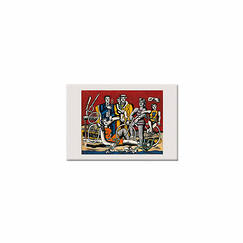 Magnet Fernand Léger - Les loisirs sur fond rouge, 1949